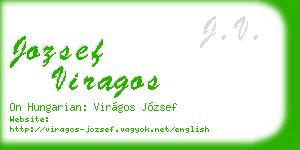 jozsef viragos business card
